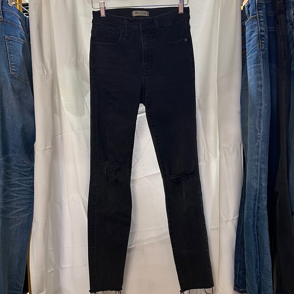 Madewell black vintage washed jeans